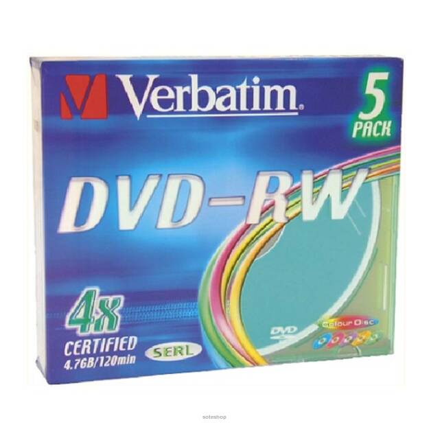 Płyta DVD-RW VERBATIM 4,7GB SLIM