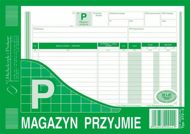 Magazyn przyjmie A5 S P  372-3