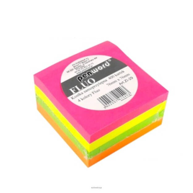 Notes samoprzyl.kostka 76x76 PSH 400k NEON