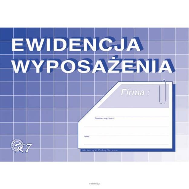 Ewidencja wyposażenia A5 K-7