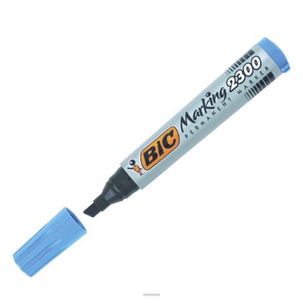 Marker perm.BIC NB2300 ścięta końcówka niebieski