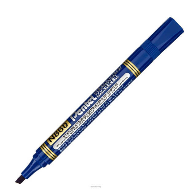 Marker perm.PENTEL NLF60C ścięty niebieski