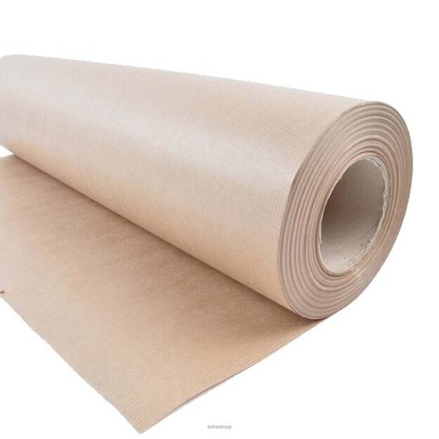 Papier pakowy KRAFT 70g/m2 brąz prążki 105x126 KG