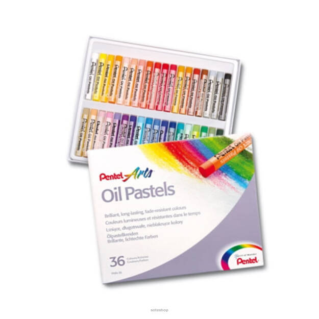 Kredki pastele olejne PENTEL 36-kolorowe 