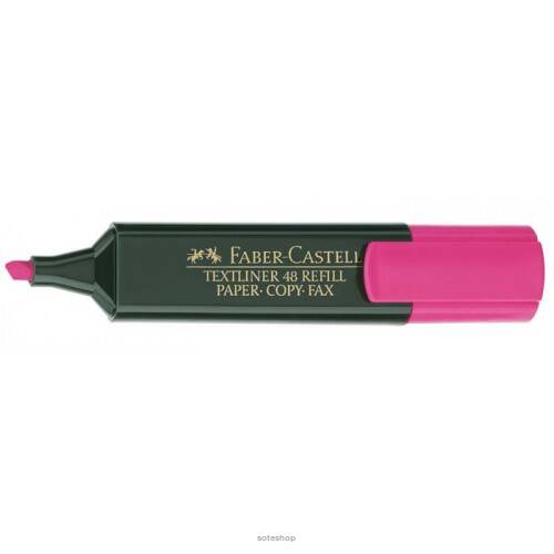 Zakreślacz FABER CASTELL 48 różowy  