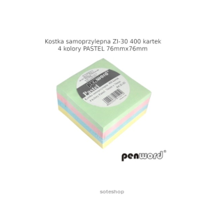 Notes samoprzyl.kostka 76x76 PSH 400k PASTEL