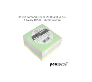 Notes samoprzyl.kostka 76x76 PSH 400k PASTEL