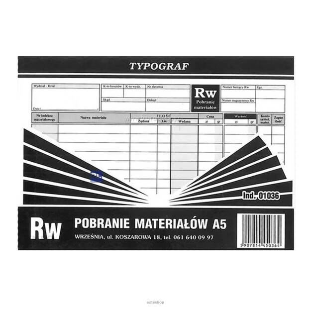 Pobranie materiałów A5 TYPOGRAF