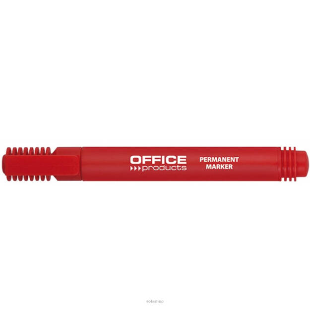 Marker perm.OFFICE ) 1-3mm czerwony