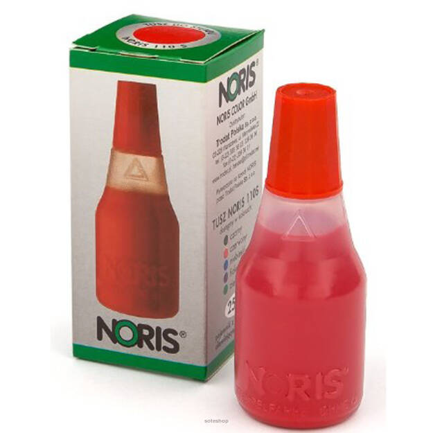 Tusz do stempli NORIS 191 czerwo 25ml na bazie alk