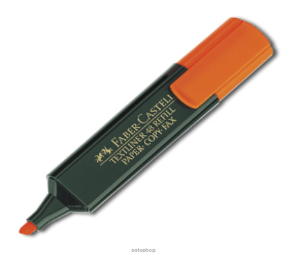 Zakreślacz FABER CASTELL 48 pomarańczowy 