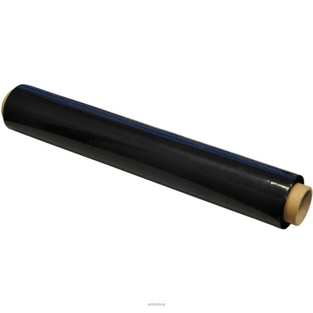 Folia pak 500mm/23mic nawój 1,2kg czarna Q-Connect