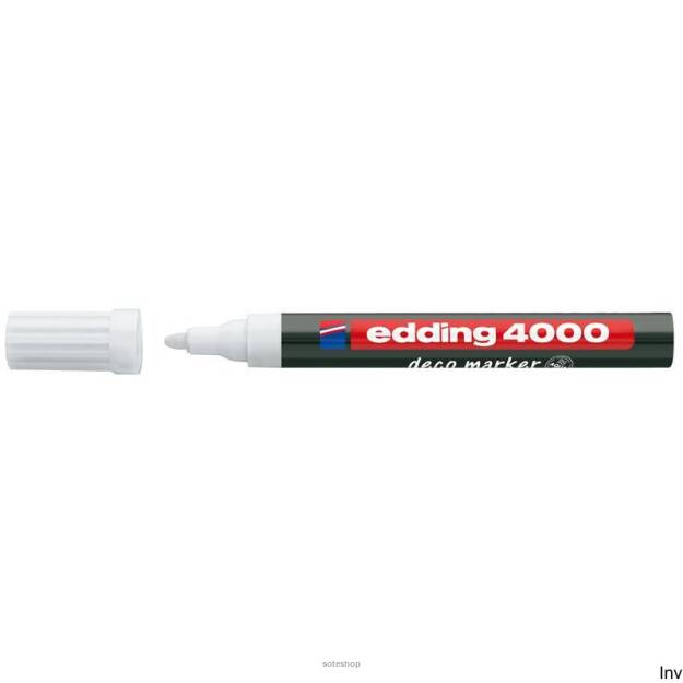 Marker perm.EDDING 4000 ) czarny DO TKANIN