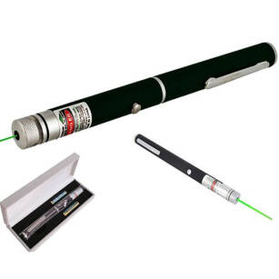 Wskaźnik laserowy zielony zasięg 100m bez baterii