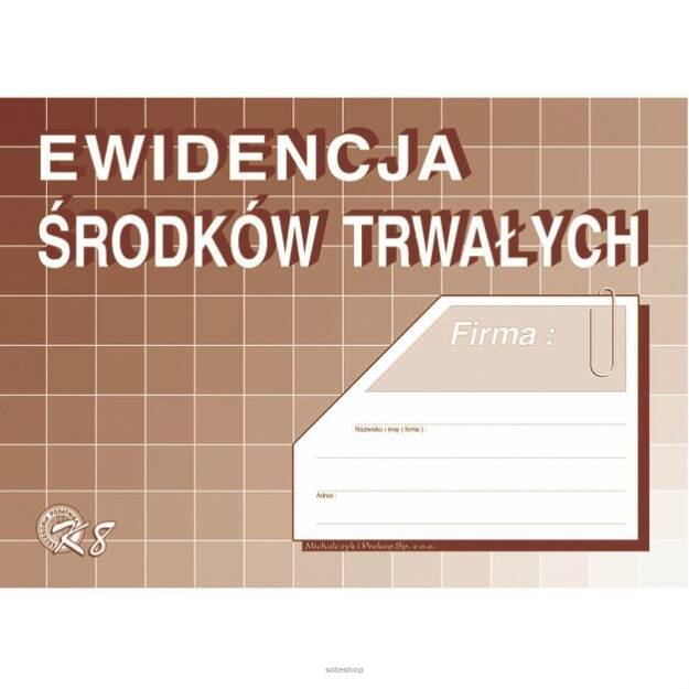 Ewidencja środków trwałych A5 K-8