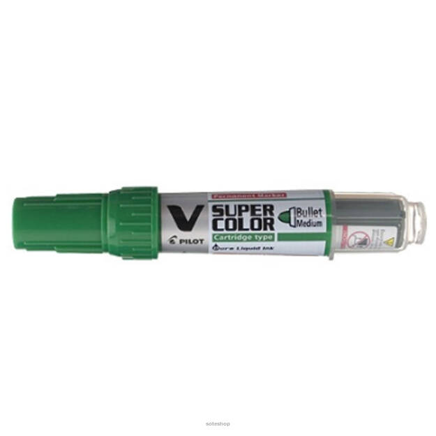 Marker perm.PILOT V S COLOR/napeł.ziel1,4-1,8