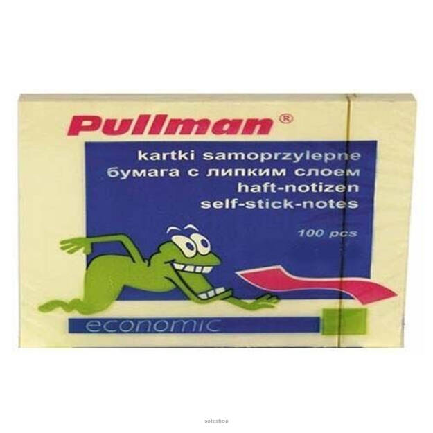 Notes samoprzylepny 76x127 PULLMANN żółty 100k 