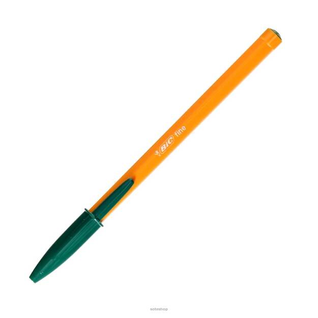 Długopis T jednorazowy (typ BIC)- ORANGE zielony