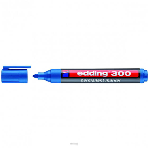 Marker perm.EDDING 300 ) niebieski 1,5-3mm