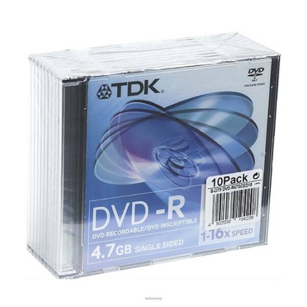 Płyta DVD-R  TDK 4,7GB slim