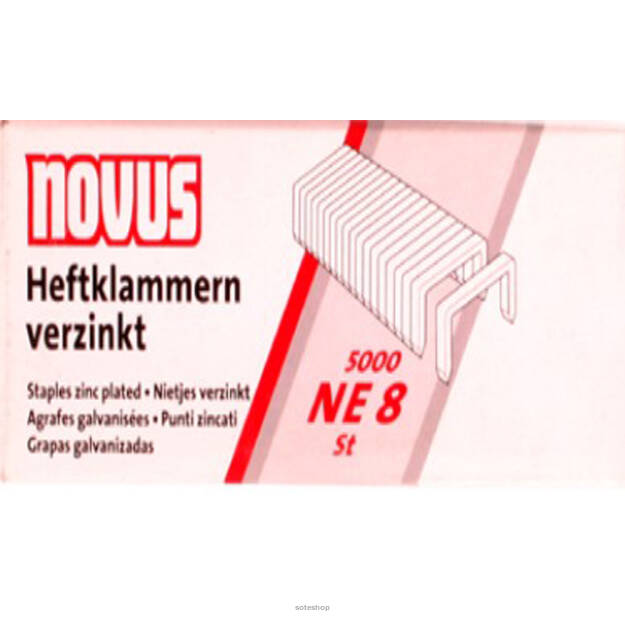 Zszywki 24/8 NE 8 (5000) NOVUS 