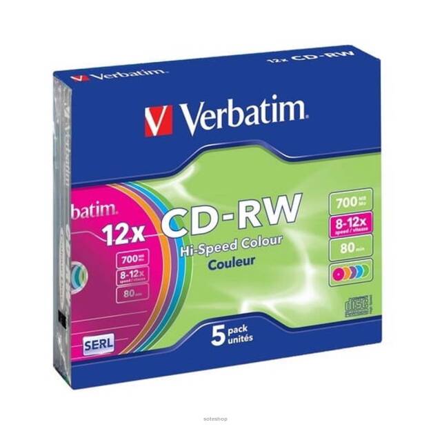 Płyta CD-RW VERBATIM 700MB SLIM